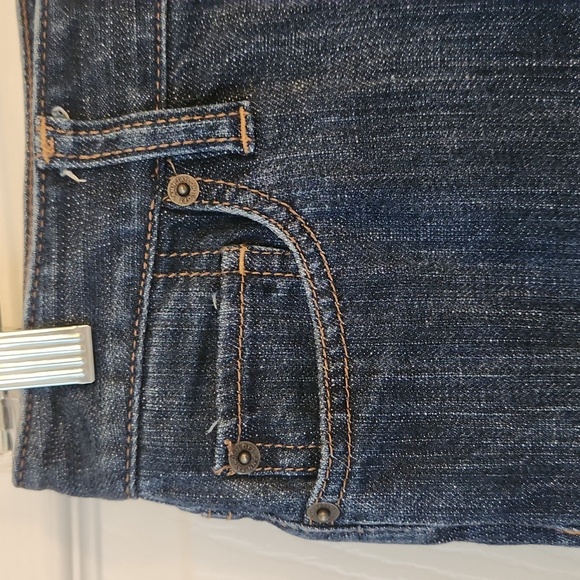 Ann Taylor Loft Women's Originl Boot Dark Blue Wash Jeans Size 2 Petite - Picture 4 of 12